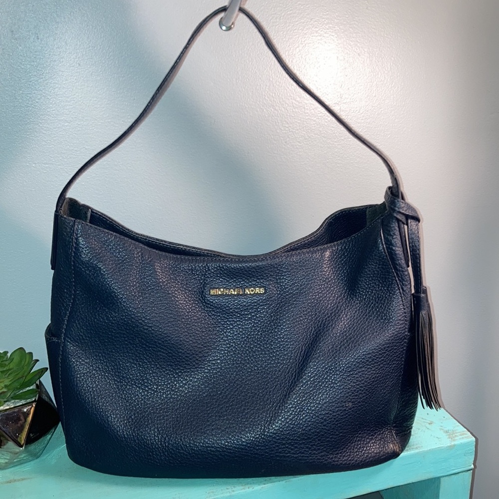 Michael Kors Blue Leather Purse